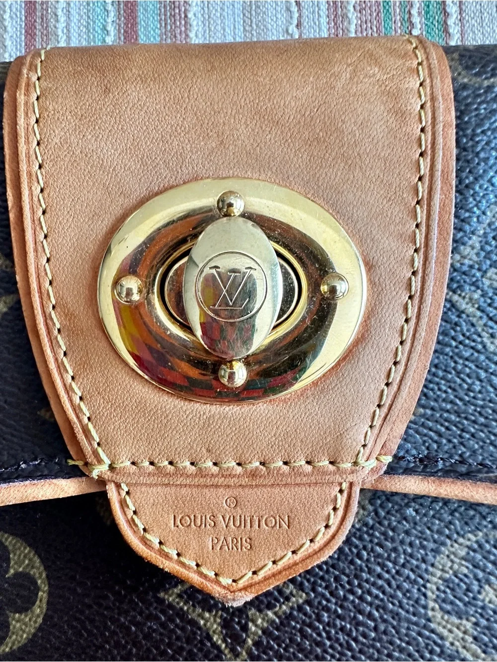 Louis Vuitton Boetie Wallet Monogram canvas Turn Lock Closure Zip Coin Pocket